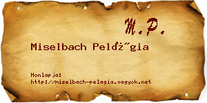 Miselbach Pelágia névjegykártya